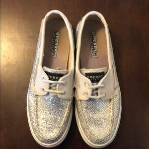 Sperry Silver Slide-Ons